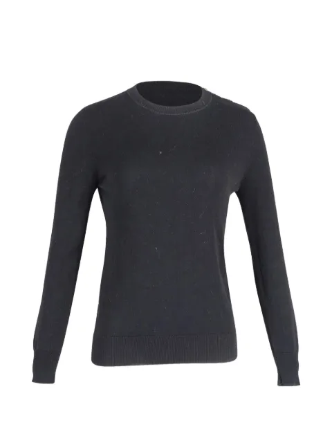 Givenchy Pre-Owned crewneck cotton sweater Black TONPUGBCL243500W
