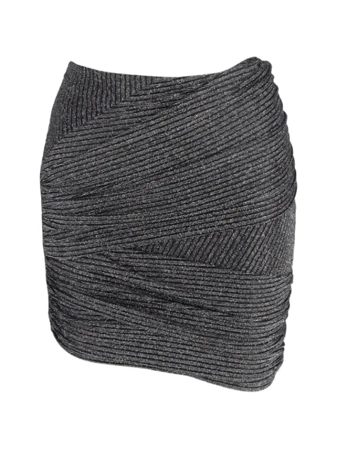 IRO Lamé wrap mini skirt Grey NAPPUGBCL397029W