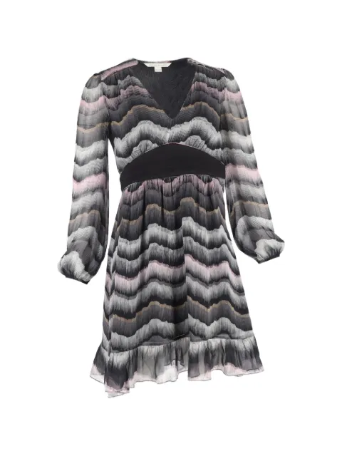 Diane Von Furstenberg Vintage Lizbeth puff-sleeve silk mini dress Black NAPPUGBCL457637W