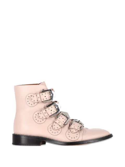 Givenchy Pre-Owned buckle studded ankle boots Pink NAPPUGBSH400815W