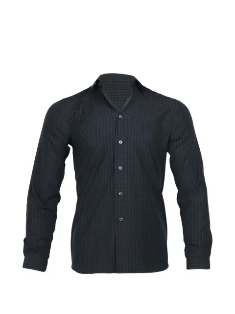 Prada Pre-Owned check-pattern long-sleeve shirt Blue MRPPUGBCL127125M