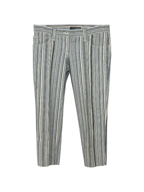 Dolce & Gabbana Pre-Owned stripe trousers Blue NAPPUGBCL091585W