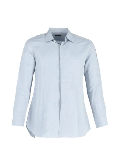 Ermenegildo Zegna Vintage buttoned long-sleeve shirt Blue MRPPUGBCL446314M