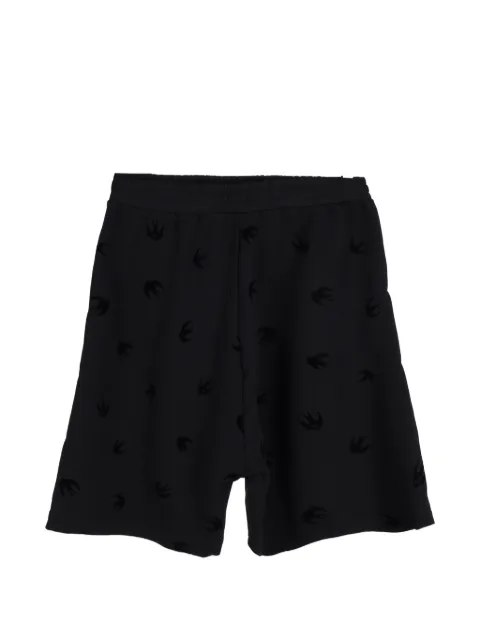 Alexander McQueen Pre-Owned Mini swallow cotton shorts Black MRPPUGBCL403516M