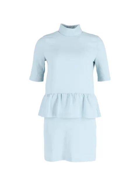GANNI turtleneck mini dress Blue NAPPUGBCL377233W