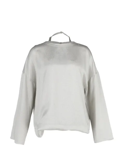 Valentino Garavani Pre-Owned long-sleeve blouse Silver NAPPUGBCL357571W