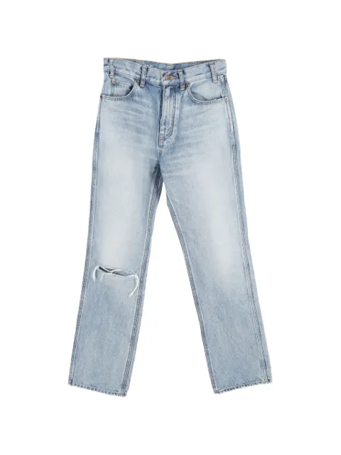 Celine Pre-Owned ripped washed jeans Blue NAPPUGBCL361728W