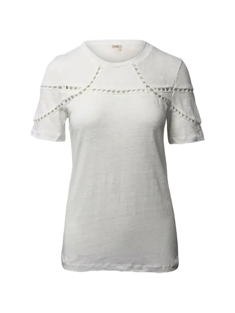 Maje lace-inserts T-shirt White NAPPUGBCL246201W