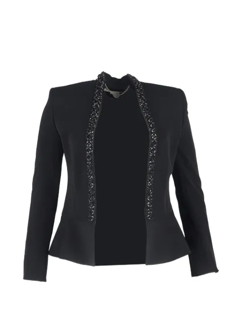 Stella McCartney Pre-Owned crystal-embellished wool blazer Black NAPPUGBCL462470W