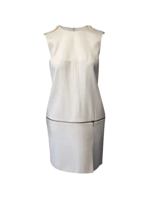 Alexander McQueen Pre-Owned sleeveless zipper-detail dress White NAPPUGBCL203002W