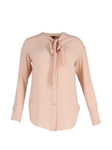 Theory tie-neck button blouse Neutrals NAPPUGBCL270436W