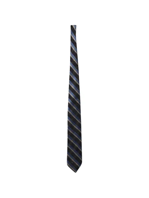 Mario Valentino Vintage diagonal-stripe tie Blue MRPPUGBJE196374M