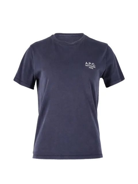 A.P.C. Rue Madame cotton T-shirt Blue MRPPUGBCL462955M