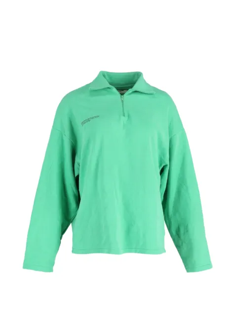 Pangaia double jersey zip sweater Green NAPPUGBCL385217W