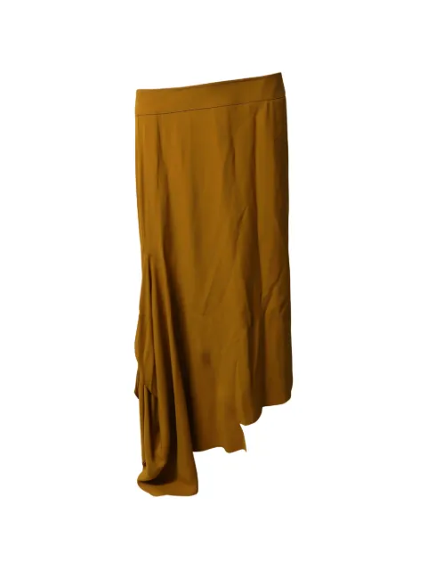 Marni Pre-Owned asymmetric drape skirt Brown NAPPUGBCL103745W