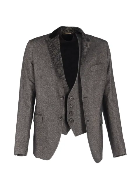 Dolce & Gabbana Pre-Owned single-breasted jacket set (set of two) Grey MRPPUGBCL451642M