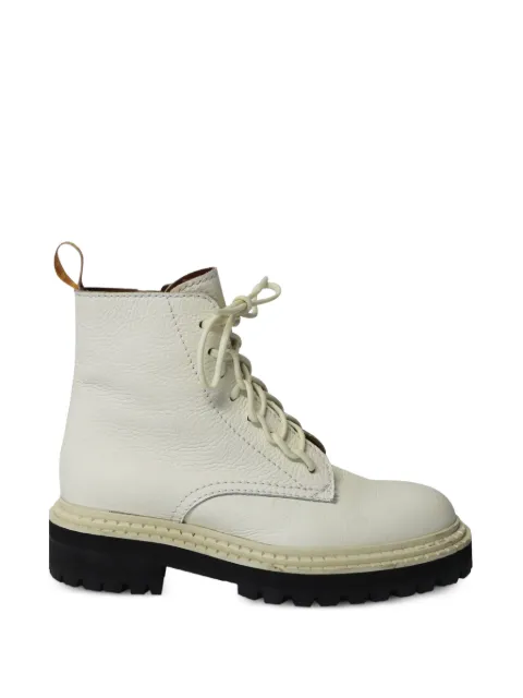 Proenza Schouler lug-sole lace-up boots White NAPPUGBSH215832W