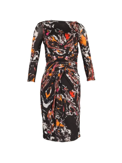 Max Mara printed round-neck dress Black NAPPUGBCL448391W