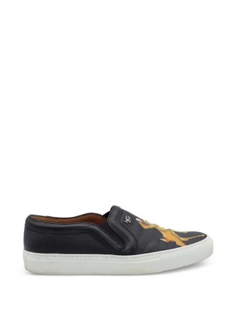 Givenchy Pre-Owned bambi-print round-toe sneakers Black NAPPUGBSH094345W