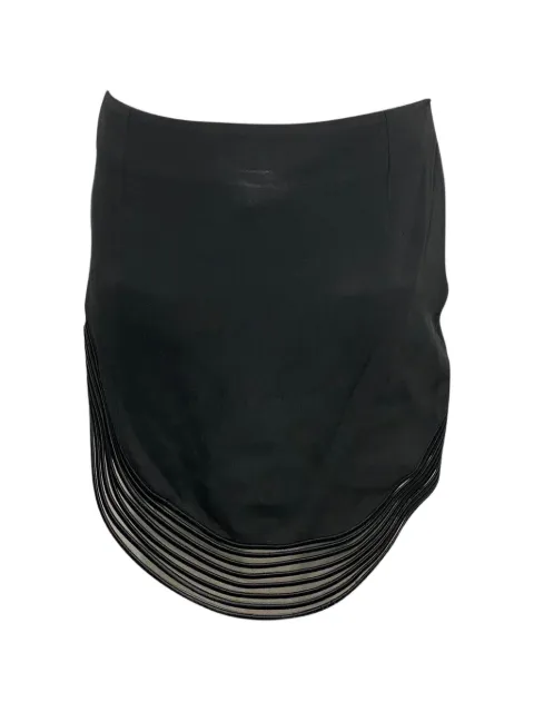 Stella McCartney Pre-Owned rib wave mini skirt Black NAPPUGBCL094192W