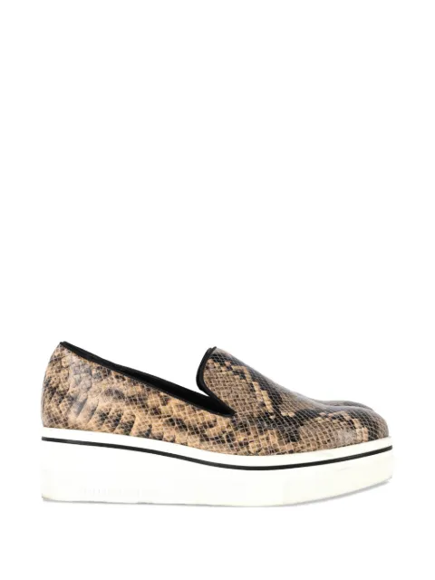 Stella McCartney Pre-Owned snakeskin-embossed sneakers Brown NAPPUGBSH462766W
