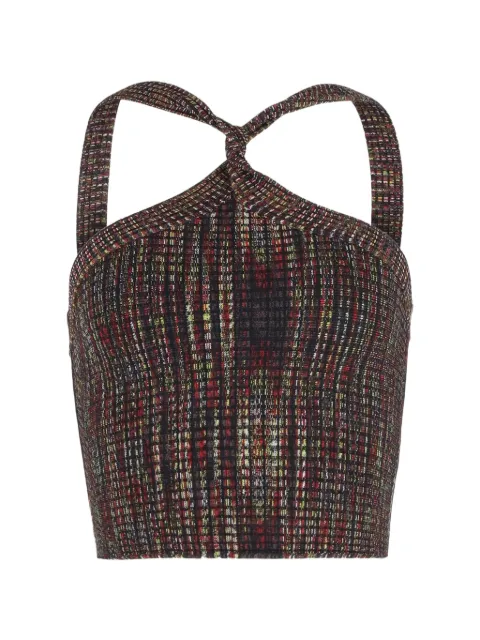 Pre-Owned Alexander Wang halter crop top Black NAPPUGBCL361220W
