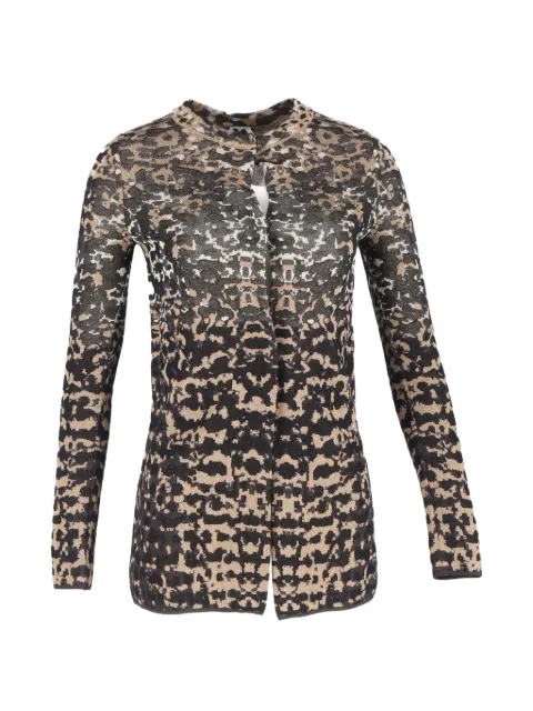 Missoni Pre-Owned printed cotton cardigan Black NAPPUGBCL456965W