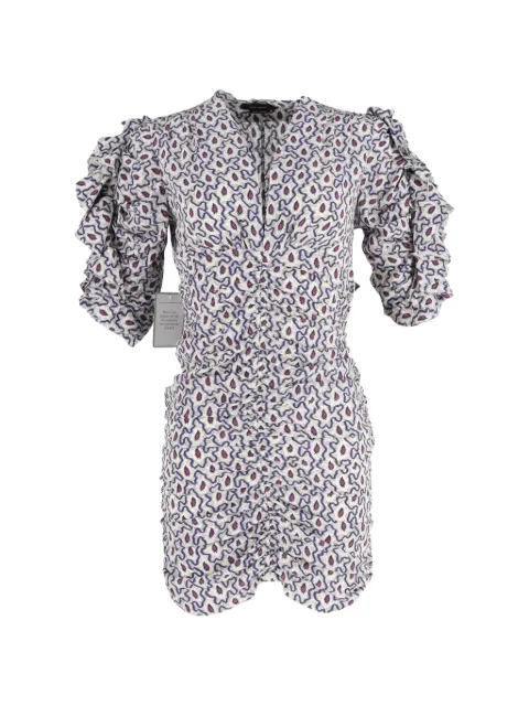 Isabel Marant Vintage paisley-print mini dress White NAPPUGBCL400766W