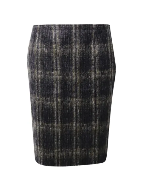 Max Mara plaid knee-length skirt Grey NAPPUGBCL237240W