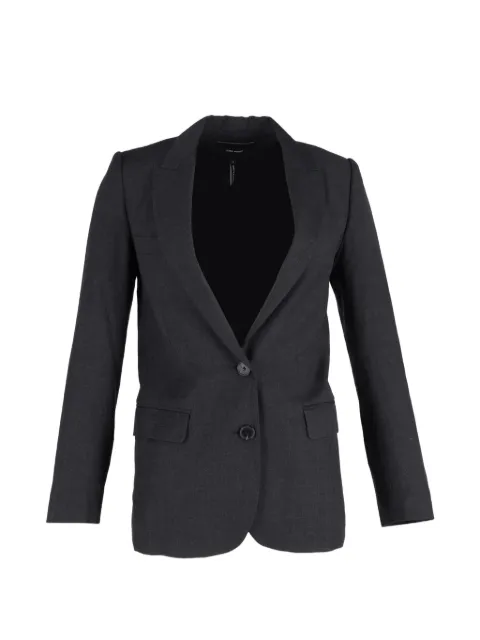 Isabel Marant Vintage flap-pocket single-breasted blazer Black NAPPUGBCL365417W