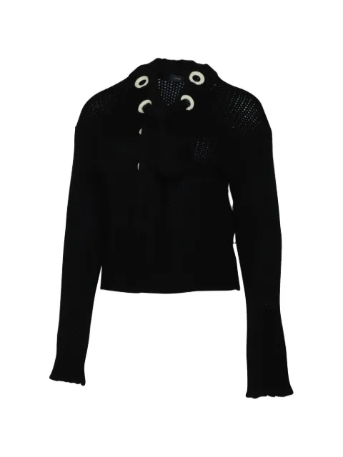 JOSEPH lace-up sweater Black NAPPUGBCL094812W