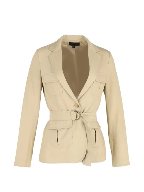 Nili Lotan belted jacket Neutrals NAPPUGBCL347470W