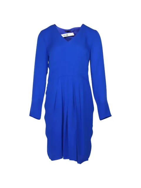 Theory V-neck long-sleeve dress Blue NAPPUGBCL102774W
