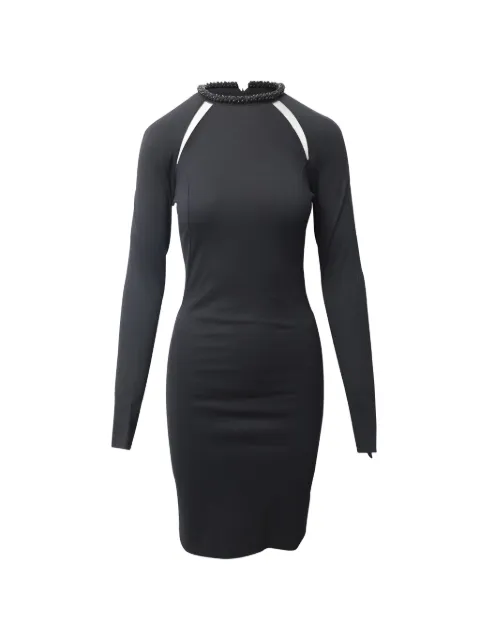 Stella McCartney Pre-Owned embellished collar midi dress Black NAPPUGBCL152275W