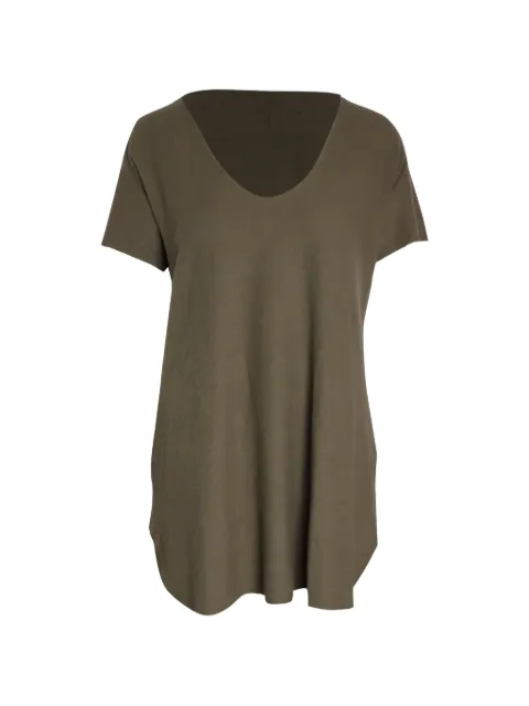 Reformation scoop-neck short-sleeve T-shirt Green TONPUGBCL292728W