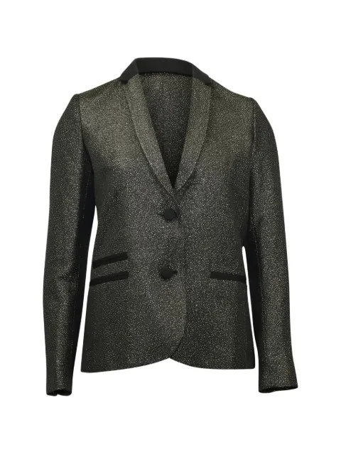 Zadig&Voltaire Vedax Dore metallic blazer Black HNPUGBCL147246W