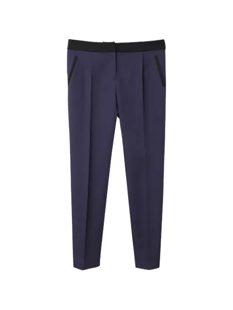 Balenciaga Pre-Owned black-waistband trousers Purple NAPPUGBCL113657W