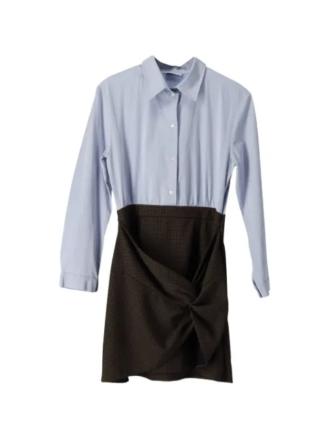 SANDRO twist-detail mini dress Blue NAPPUGBCL252762W