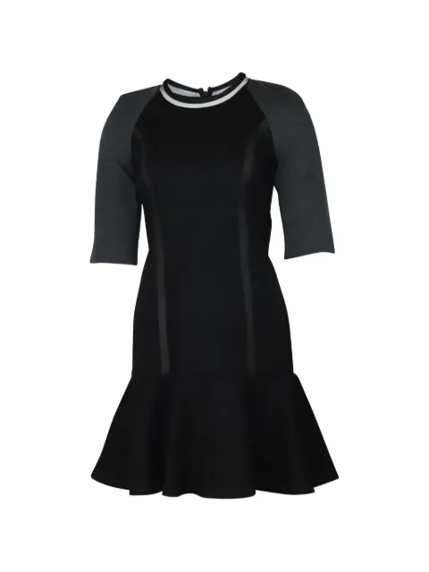 Fendi Pre-Owned round-neck mini dress Black NAPPUGBCL094326W