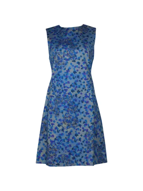 ERDEM floral-print A-line dress Blue NAPPUGBCL097342W