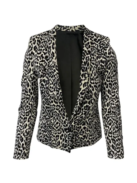 The Kooples leopard-print suit Black NAPPUGBCL088740W