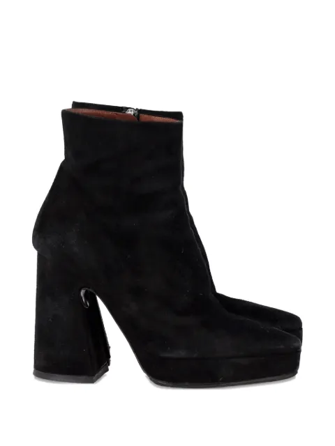 Proenza Schouler platform block heel boots Black NAPPUGBSH356671W