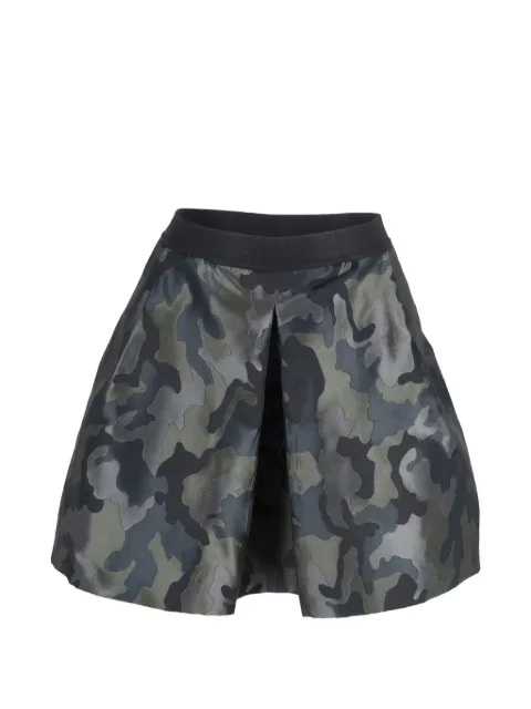 PINKO pleated camou mini skirt Grey TONPUGBCL268033W