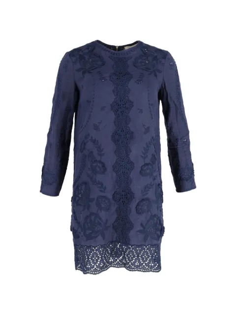 Vanessa Bruno embroidered dress Blue TONPUGBCL284400W