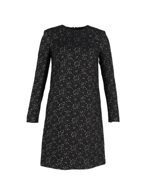 Escada Pre-Owned Dehrea long-sleeve dress Black NAPPUGBCL336028W