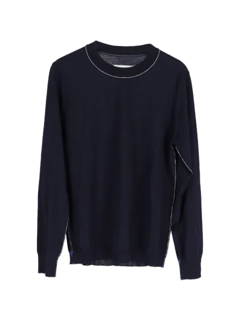 Maison Martin Margiela Pre-Owned crew-neck sweater Blue NAPPUGBCL444137W