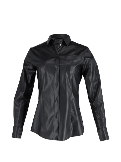 MSGM button long-sleeve shirt Black TONPUGBCL255559W