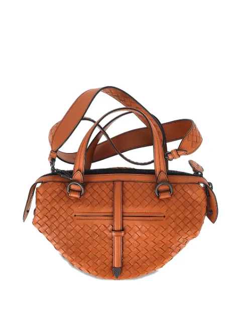 Bottega Veneta Pre-Owned Tambura intrecciato handbag Orange NAPPUGBBA447438W