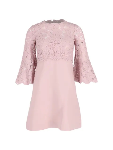 Valentino Garavani Pre-Owned lace mini dress Pink NAPPUGBCL424690W