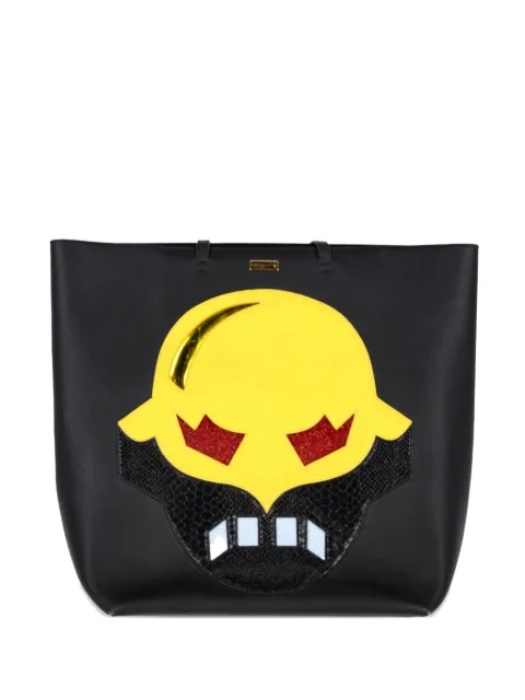 Stella McCartney Pre-Owned superhero-embellishment tote bag Black NAPPUGBBA376386W